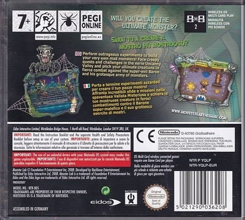 Monster Lab - Nintendo DS (A Grade) (Genbrug)